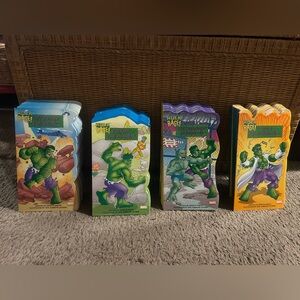 Marvel 2002 Hulk Rage Giant Board books Series set of 4